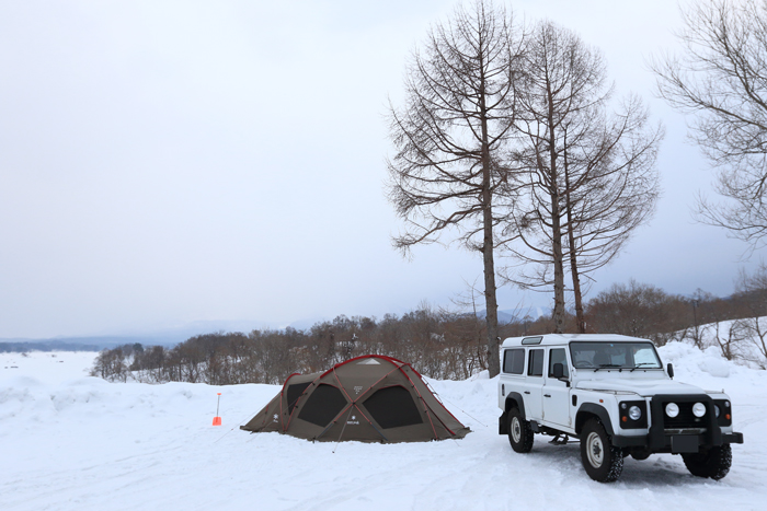 檜原湖雪中キャンプ (1)